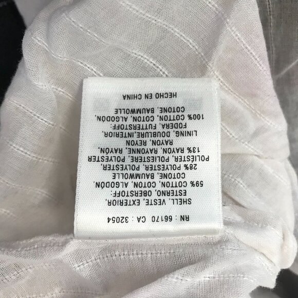 MAEVE - WOMEN'S 4 - NAVY WHITE STRIPE LINED A-LINE SKIRT - Picture 7 of 8